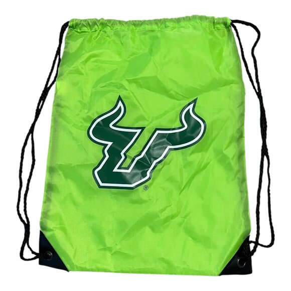 USF Bulls Drawstring Gym Sack – Neon Green Cinch Bag (2014) - Picture 1 of 2